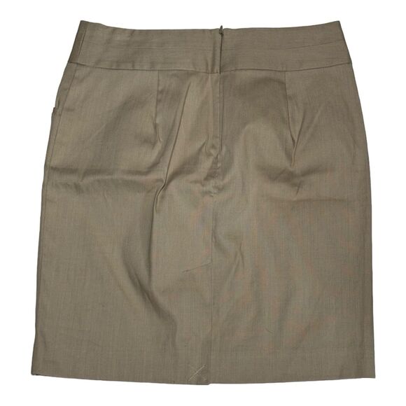 BANANA REPUBLIC Size Zero (0) KHAKI SKIRT pencil STRAIGHT STRETCH BUSINESS - Picture 2 of 7